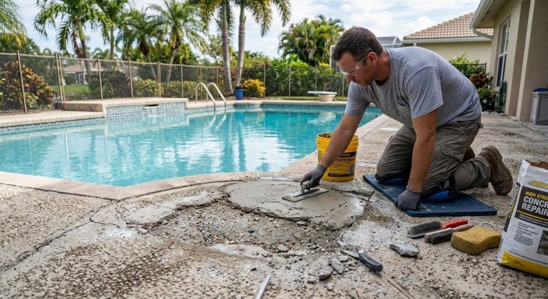 Cement Patio Repair in West Des Moines, IA